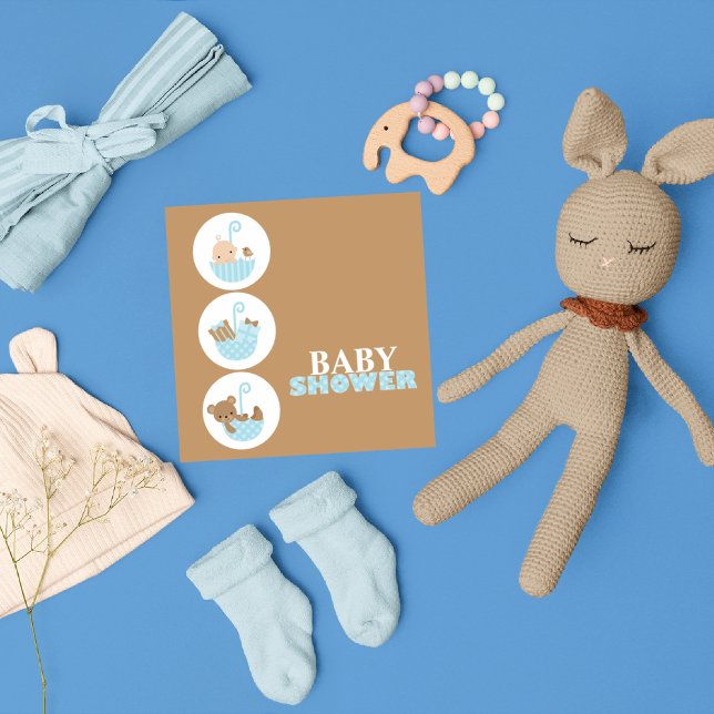 Invitations de douche pour bébé super mignonne (Créateur téléchargé)