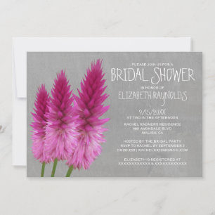 Invitations de douches nuptiales Celosia
