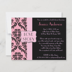 Invitations de douches nuptiales Damas françaises