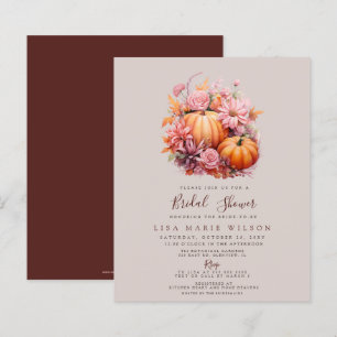 Invitations de douches nuptiales d'automne des Cit