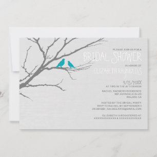 Invitations de douches nuptiales de branche d'arbr