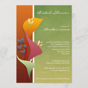 Invitations de douches nuptiales de Calla Lily