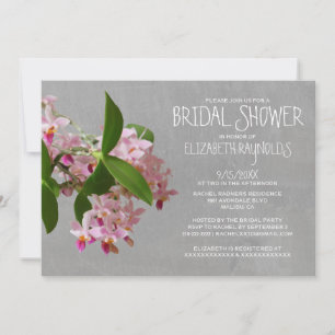 Invitations de douches nuptiales de l'orchidée de