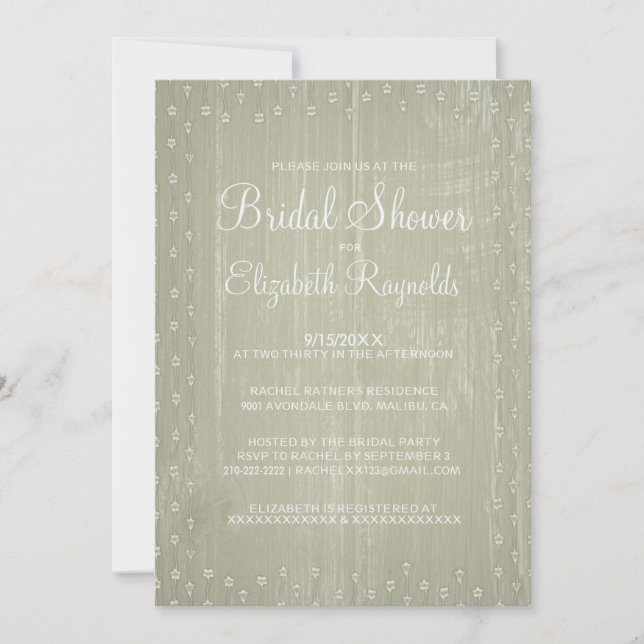 Invitations de douches nuptiales de pays ivoirienn (Devant)