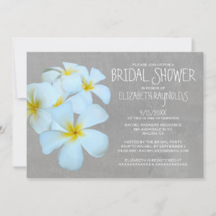 Invitations de douches nuptiales de Plumeria
