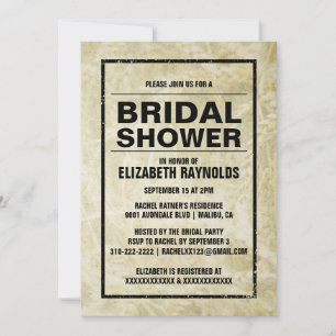 Invitations de douches nuptiales de Western Farm