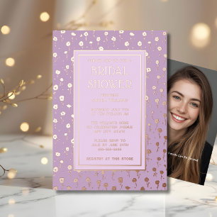 Invitations de douches nuptiales Huile de lavande