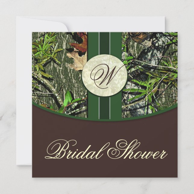 Invitations de douches nuptiales Mariages de Camo  (Devant)