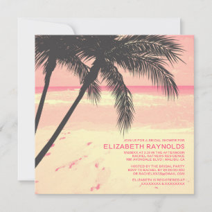 Invitations de douches nuptiales modernes de Palm 