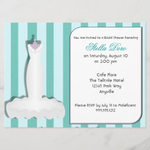 Invitations de douches nuptiales personnalisées