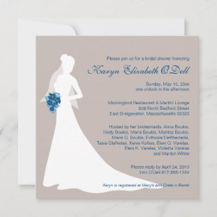 Invitations de douches nuptiales - Personnalisées