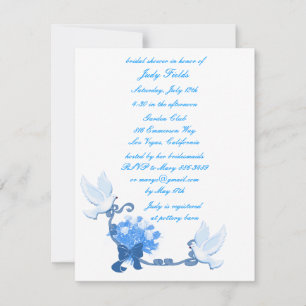 Invitations de douches nuptiales personnalisées Do