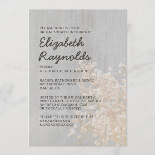 Invitations de douches nuptiales pour bébé Vintage
