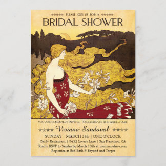 Invitations de douches nuptiales Vintages