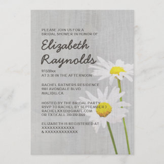 Invitations de douches nuptiales Vintages