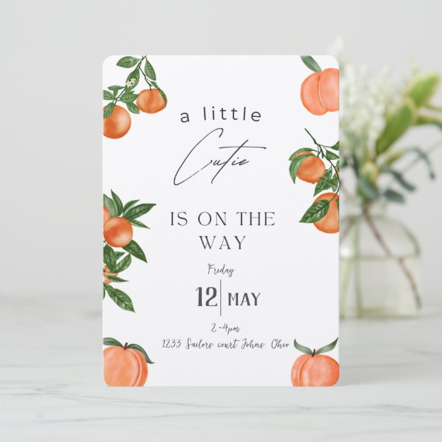 Invitations de douches pour bébé (Debout devant)