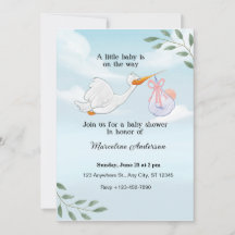 invitations de douches pour bébé inspirées par Rob