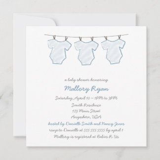 Invitations de douches pour bébés