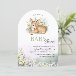 Invitations de douches pour bébés avec une adorabl