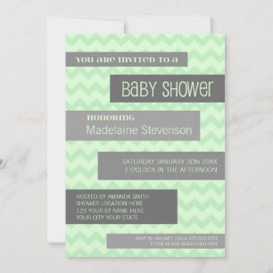 Invitations de douches pour bébés personnalisées M