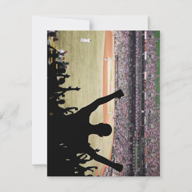 Invitations de fans de baseball (Devant)