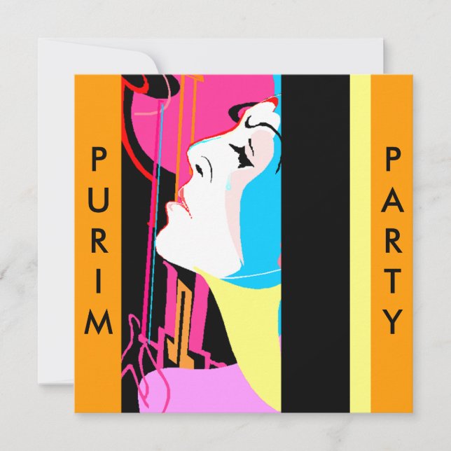 Invitations de fantaisie de mascarade de costume (Devant)