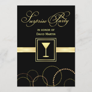 Invitations de fête - avec le monogramme