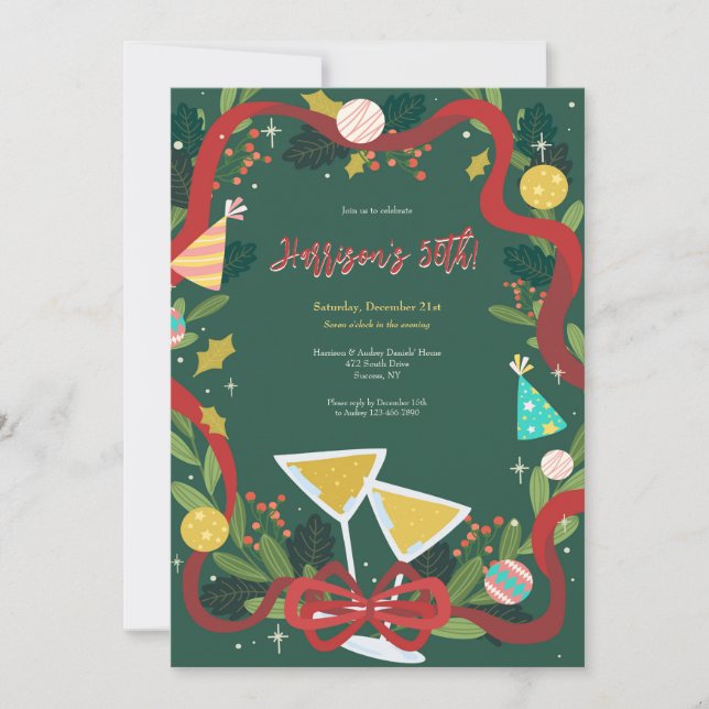 Invitations de fête d'anniversaire (Devant)