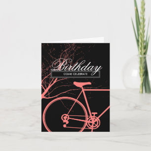 Invitations de fête d'anniversaire à vélo
