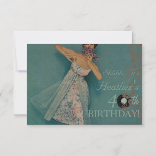 Invitations de fête d'anniversaire dans le style r