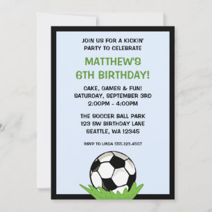 Invitations de fête d'anniversaire de ballon de