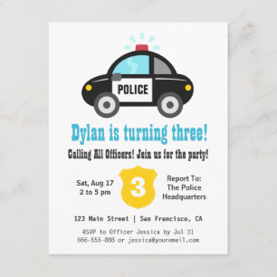 Invitations de fête d'anniversaire de garçons de