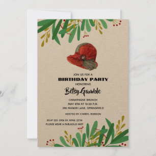 Invitations de fête d'anniversaire de la Casquette