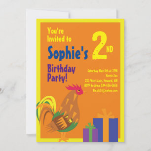 Invitations de fête d'anniversaire de l'animal de