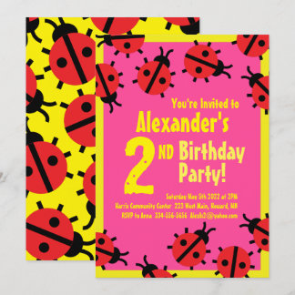 Invitations de fête d'anniversaire de l'animal Lad