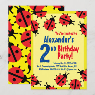 Invitations de fête d'anniversaire de l'animal Lad