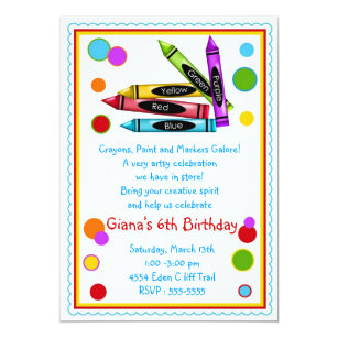 Invitations Faire Part Cartes Anniversaire Color Zazzle Fr