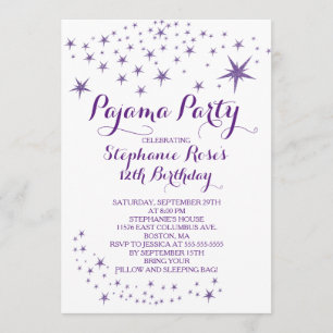 Invitations de fête d'anniversaire de partie de