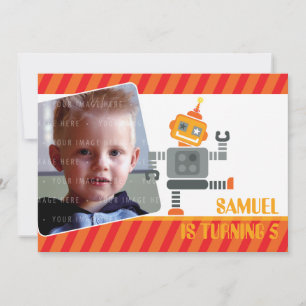 INVITATIONS DE FÊTE D'ANNIVERSAIRE DE PHOTO : :