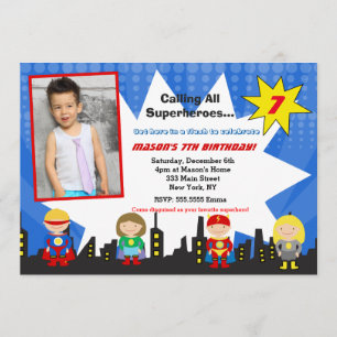 Invitations de fête d'anniversaire de photo de