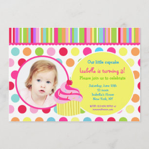 Invitations de fête d'anniversaire de photo de