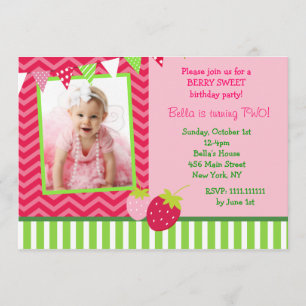 Invitations de fête d'anniversaire de photo de