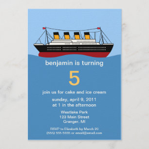 Invitations de fête d'anniversaire de revêtement