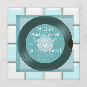 invitations de fête d'anniversaire de thème des