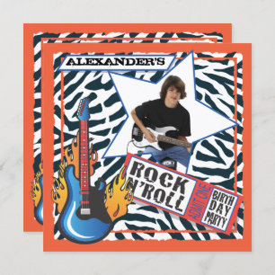 Invitations de fête d'anniversaire de vedette du