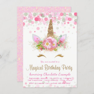 Invitations de fête d'anniversaire de visage de