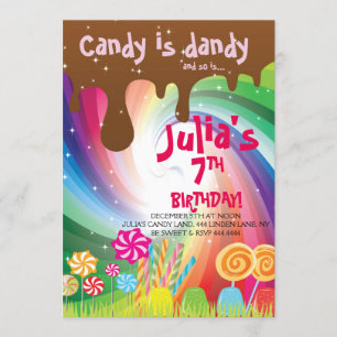 Invitations de fête d'anniversaire de Willy Wonka