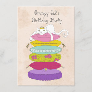 Invitations de fête d'anniversaire du chat