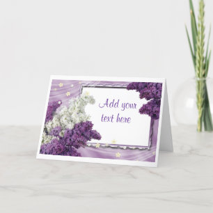 Invitations de fête d'anniversaire Lilac