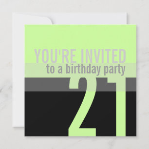 Invitations de fête d'anniversaire {Mint Green}